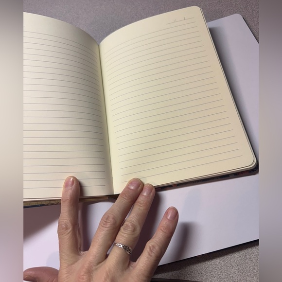 Journal Set - Soft Touch Debossed Floral Lined Journal & Large Forest Sketchbook - Picture 6 of 7